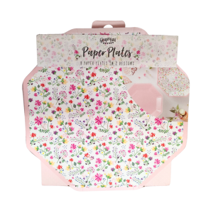 Talerze 25cm 8szt Ditsy Floral Kwiatowe GingerRay