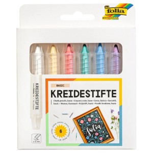 Pisaki kredowe 6 szt. Basic FOLIA