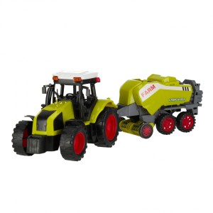 Traktor z maszyną snopowiązałka Mega Creative