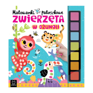 Aksjomat Malowanki paluszkowe Zwierzęta w dżungli + farby