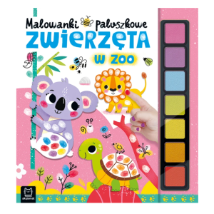 Aksjomat Malowanki paluszkowe Zwierzęta w zoo + farby