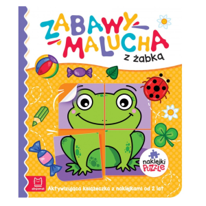 Aksjomat Książeczka Zabawy malucha z żabką z puzzlami
