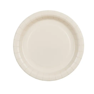 Talerze 18cm 6szt beżowy PartyDeco