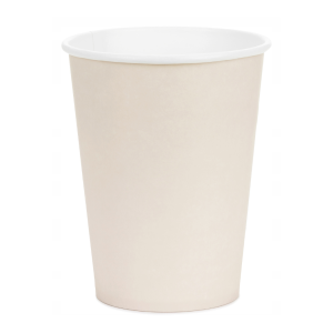 Kubki papierowe 6szt beżowe 250ml PartyDeco