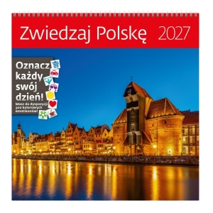 Kalendarz 2027 30x30 Zwiedzaj Polskę Sztuka Rodzin