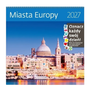 Kalendarz 2027 30x30 Miasta Europy Sztuka Rodzin