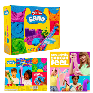 PLAY DOH Piasek kinetyczny Sand 6-pak