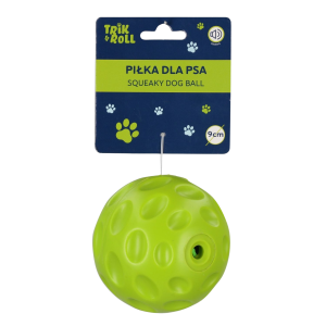 Zabawka dla psa piłka dź 9cm zielona TRIK&ROLL