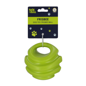 Zabawka dla psa Frisbee piłka 12cm zielo TRIK&ROLL
