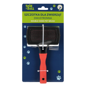 Szczotka dla zwierząt dwustronna TRIK&ROLL
