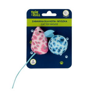 Zabawka dla kota myszka plusz 2szt 5cm/4 TRIK&ROLL