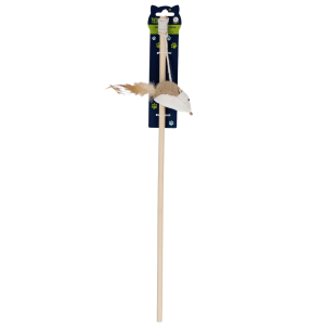 Zabawka dla kota wędka natural 50 cm TRIK&ROLL