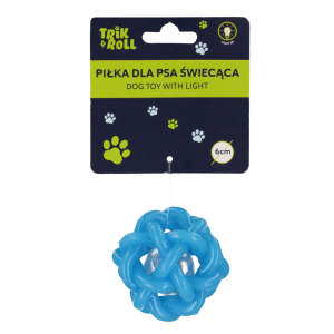 Zabawka dla psa piłka świat nieb 6cm TRIK&ROLL