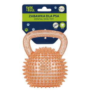 Zabawka dla psa piłka uchwyt 9,5cm kolce TRIK&ROLL