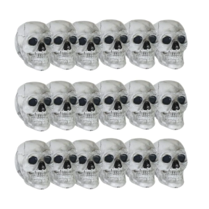 Dekoracja Czaszki 18szt Mini Skulls 4,5cm Amscan