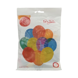 Balony 20szt krystaliczne kolorowe Arpex