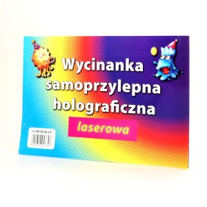 Wycinanka samoprzylepna holograficzna laserowa