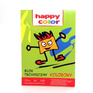 Blok Techniczny kolorowy A4 10 kartek