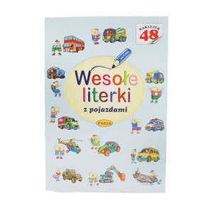 Książeczka Wesołe literki z pojazdami 