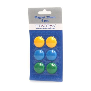 STARPAK Magnes 6 szt., 3 kolory 