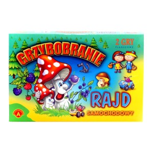 Gra planszowa "Grzybobranie, Rajd samochodowy" - 2 gry
