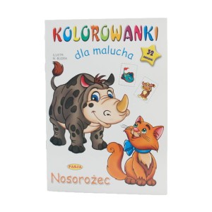 Kolorowanka dla malucha - Nosorożec 