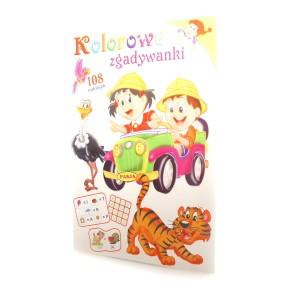 Kolorowe zgadywanki + naklejki