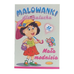 Kolorowanka Malowanki dla malucha - Mała modnisia