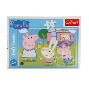 Puzzle 54 el. mini Wesoły dzień Świnki Peppy 19628 TREFL 