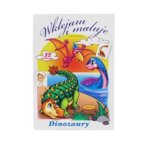 Kolorowanka Wklejam i maluję - Dinozaury 