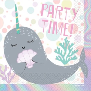 Serwetki 33x33cm Narwhal Amscan