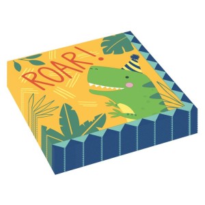 Serwetki 33x33cm Dino-Mite 16szt Amscan