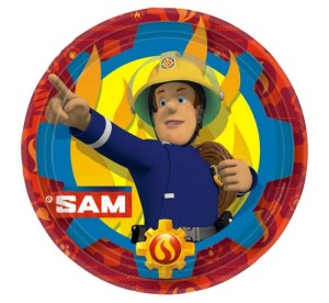 Talerze 23cm 8szt Strażak Sam Amscan
