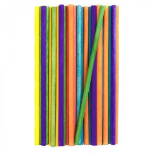 Patyczki kolor mix 100x4mm 50szt PK-0135