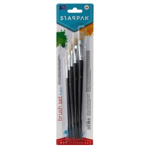 Pędzle 5szt na blistrze STK