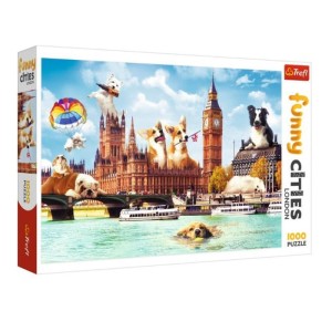 Puzzle 1000 el. "Psy w Londynie"