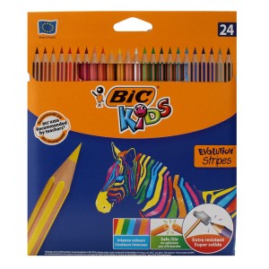 Kredki BIC 24-kol Eko Evolution Stripes