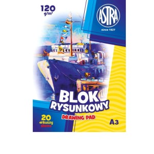 Blok A3 rysunkowy biały 90g Astra