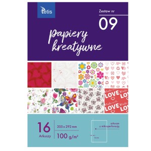 PAPIERY KREATYWNE ZESTAW NR 09 TETIS