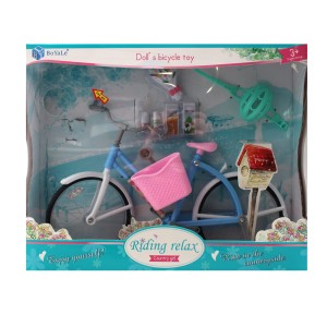 Rower dla lalki z akcesoriami 