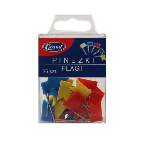 Pinezki Flagi - 25 szt. Grand 