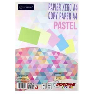 Papier ksero A4 100k 5 kolorów pastel Interdruk