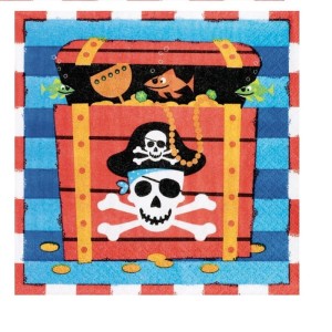 Serwetki 33x33cm Piraci Amscan