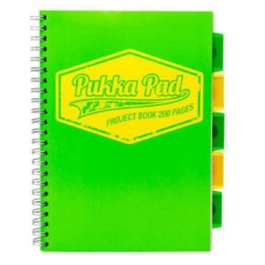 Kołozeszyt B5/200 PP Project Book 7297 Neon zielony