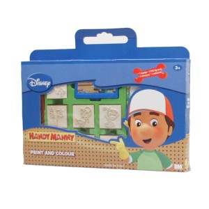 Pieczątki w walizce Maniek Złota Rączka 