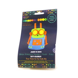 Zestaw kreatywny pacynka z pianki - Robot
