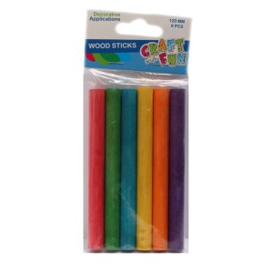 Ozdoba dekoracyjna drewniane patyczki kolorowe