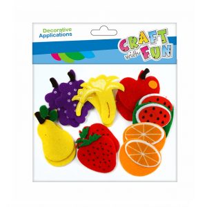 Ozdoba dekoracyjna Filc Owoce 14szt