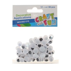 Ozdoba dekor oczy 12 samoprzylepne