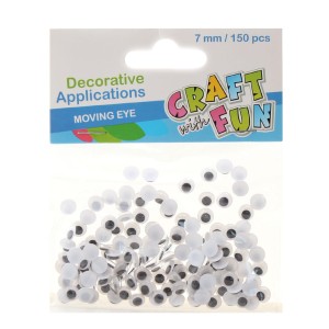Ozdoba dekoracyjna  oczka 7 mm 150 szt.